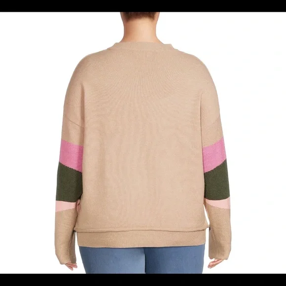 NWT Terra & Sky Women’s Plus Size Layered Sweater - Multiple Plus Sizes - Picture 4 of 11